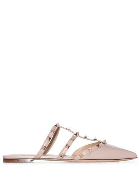Valentino Garavani туфли Rockstud, нейтральный цвет