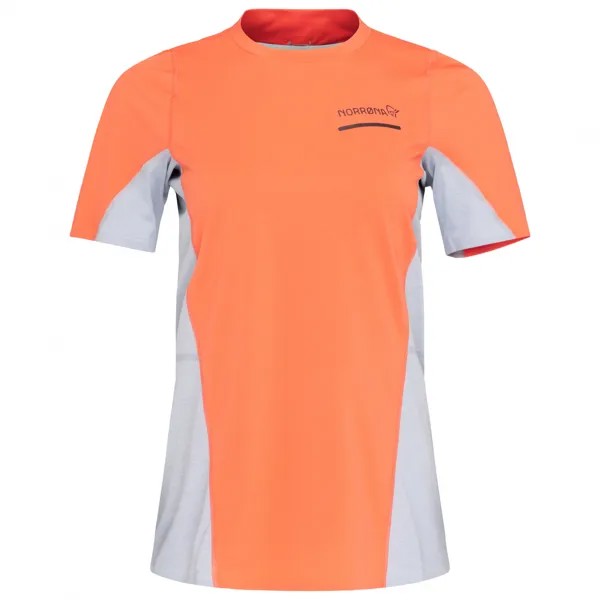 Беговая рубашка Norrøna Women's Senja Equaliser Lightweight T Shirt, цвет Flamingo