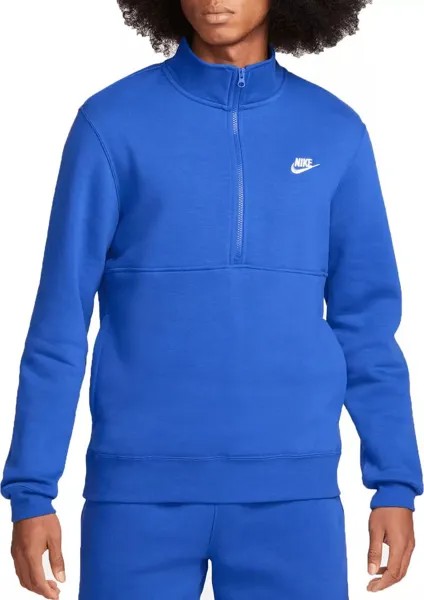 Мужской пуловер с молнией 1/2 с начесом сзади Nike Sportswear Club