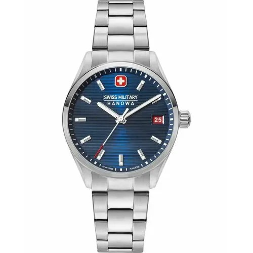Наручные часы Swiss Military Hanowa, синий, серебряный