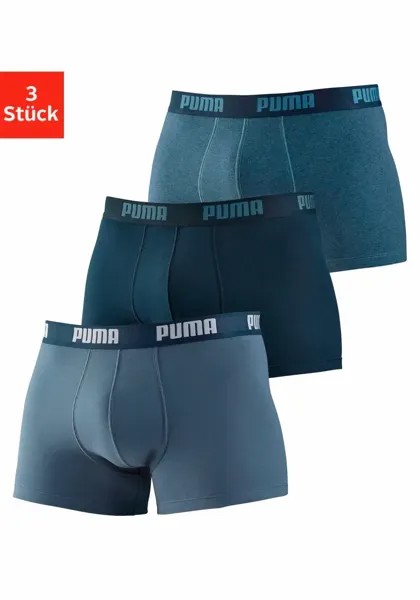 Боксеры PUMA (3 шт.), с усиленной передней частью, синий