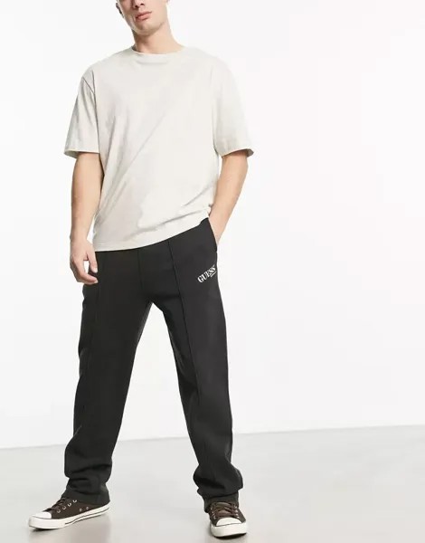 Черные спортивные брюки с логотипом GUESS Originals