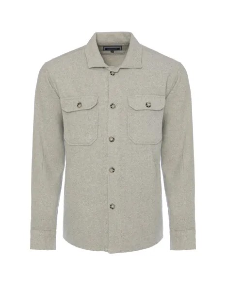 Рубашка CARISMA Shacket jacke mit Seitentaschen, серый