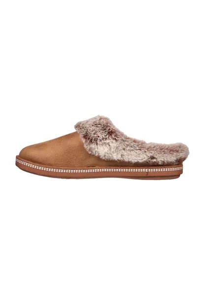 Уютные тапочки Campfire Lovely Life, на подкладке, имитация кожи, женские SKECHERS, цвет Chestnut Micro Lea
