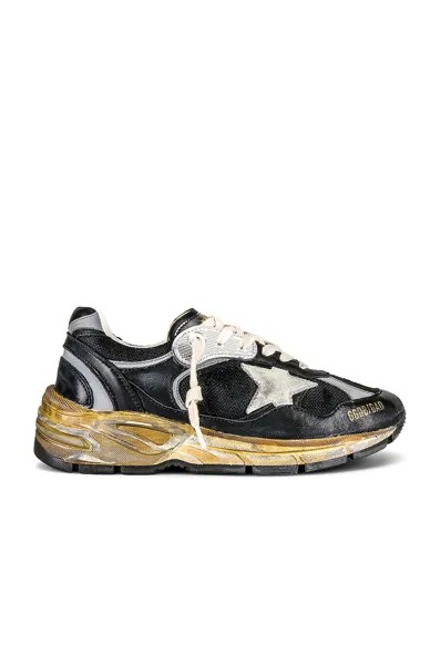 Кроссовки Golden Goose Running Dad, цвет Black, Silver, & Ice