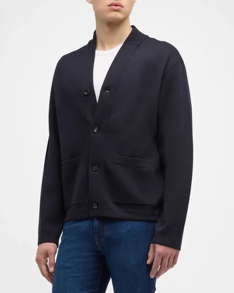 Мужской шерстяной вязаный кардиган Wish Empire Loro Piana, цвет Blue Navy