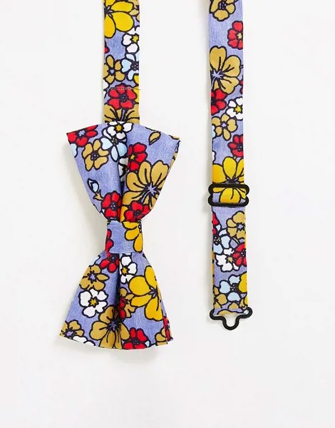 Галстук-бабочка с цветочным ретро-принтом Original Penguin-Разноцветный