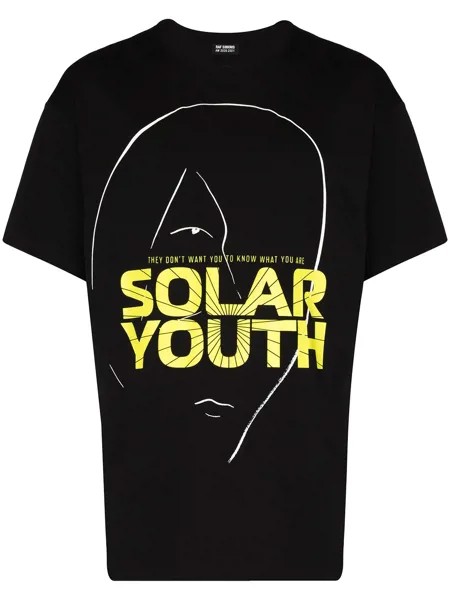 Raf Simons футболка Solar Youth с логотипом