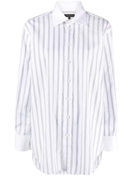 Rag & bone рубашка Diana в полоску, белый