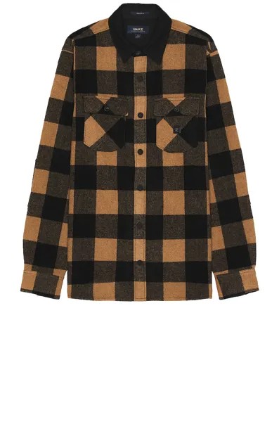 Рубашка ROARK Nordsman Long Sleeve Button Down, цвет Brown/Black Plaid