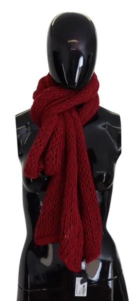 MAURIZIO COLLECTION Шарф Красный шейный платок Теплый женский вязаный крючком 360смx30см 100долл. США