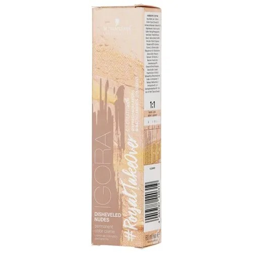 Schwarzkopf Professional Igora Royal Take Over краситель для волос Disheveled Nudes, 60 мл, 9,5-314 светлый блондин матовый сандрэ бежевый