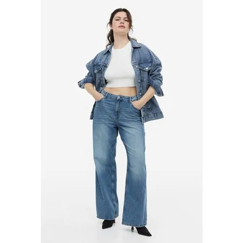 Высокие мешковатые джинсы H&M 90-х - синий - 44