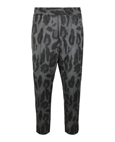 Брюки Piet с леопардовым принтом Stella McCartney, цвет Black Grey