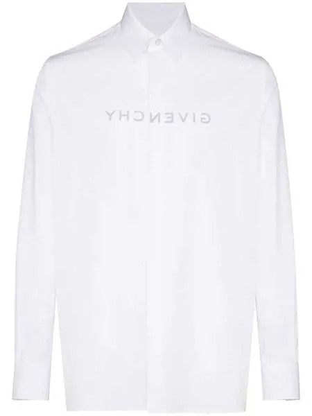 Givenchy рубашка с длинными рукавами и логотипом