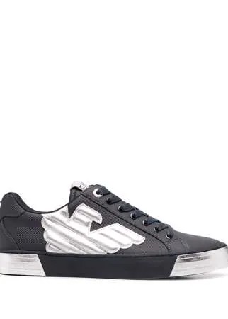 Ea7 Emporio Armani кеды с нашивкой-логотипом