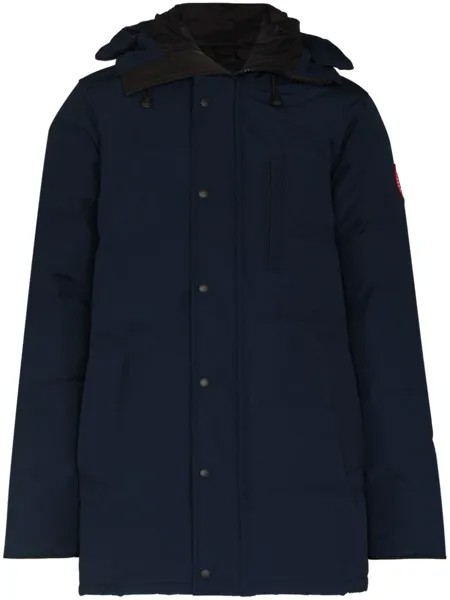 Canada Goose пуховик Carson с нашивкой-логотипом, синий