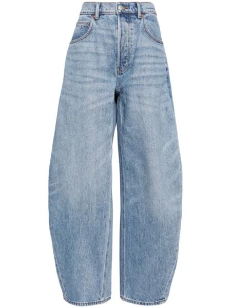 Джинсы Rounded широкого кроя Alexander Wang, синий