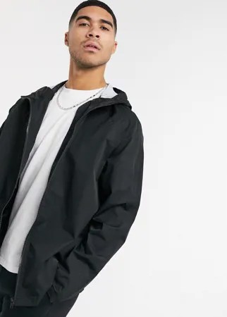 Черная непромокаемая куртка-дождевик ASOS DESIGN-Черный