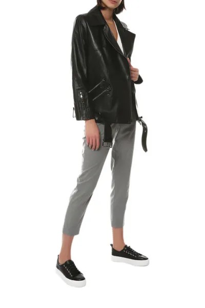 Кожаная куртка женская VENETTI LEATHER&FUR 3007/70 черная 46