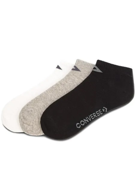 Комплект из 3 низких носков унисекс Converse, белый