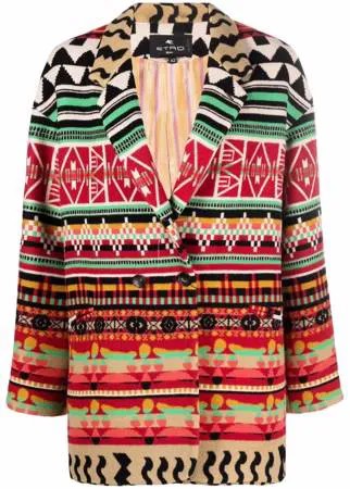 ETRO пальто с узором