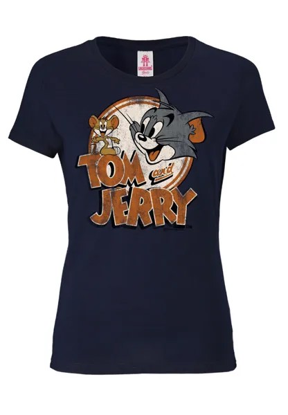 Футболка Logoshirt Tom & Jerry, темно-синий
