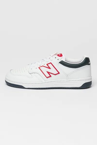 Кожаные спортивные туфли 480 с логотипом New Balance, белый