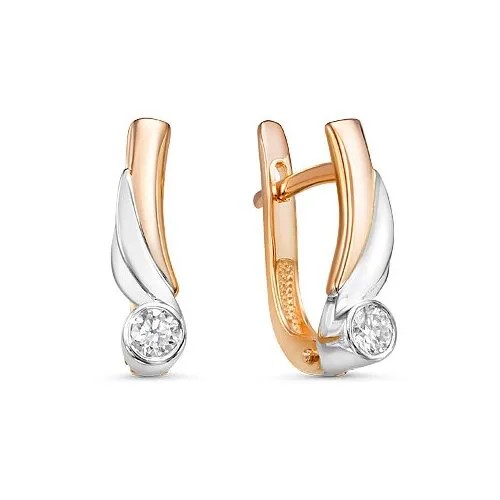 Серьги Бриллианты Костромы, золото, 585 проба, бриллиант