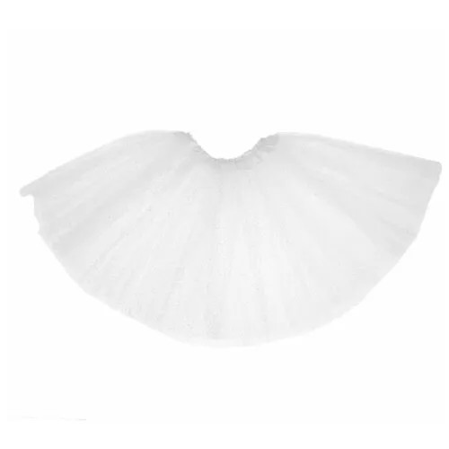 Карнавальная юбка, трёхслойная, 4-6 лет, цвет белый