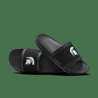 Шлепанцы Nike Offcourt (Michigan State) Slide, цвет Black/Pro Green/White