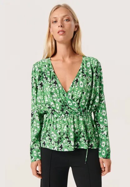 Блузка SLINA WRAP  Soaked in Luxury, зеленый