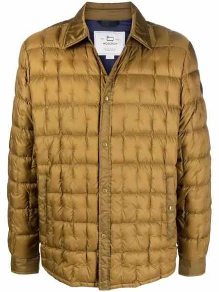 Woolrich стеганая куртка-рубашка Deepsix, зеленый