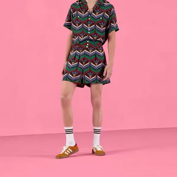 Adidas Originals X ADIDAS Повседневные шорты унисекс зеленые Gucci, зеленый