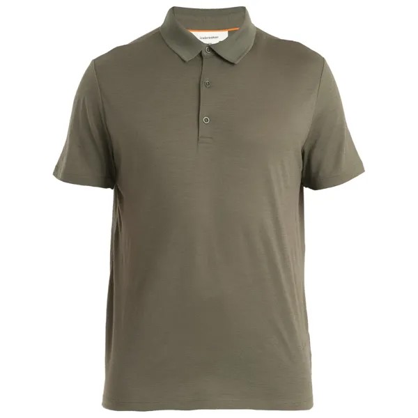 Рубашка из мериноса Icebreaker Merino 150 Tech Lite III S/S Polo, цвет Loden