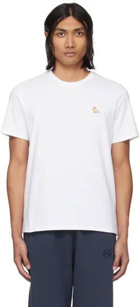 Белая футболка из лисы Чиллакс Maison Kitsune