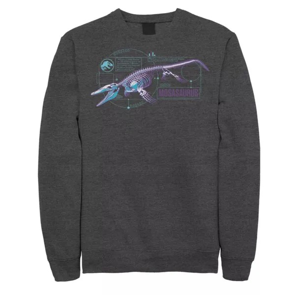 Мужская толстовка Mosasaurus Skeleton X Ray Jurassic World