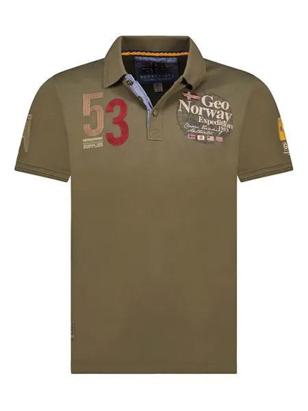 Футболка поло Geographical Norway, хаки