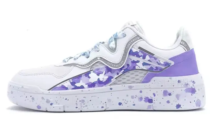 Кроссовки LINING Wave Skateboarding Shoes Unisex Low-top Purple/White, фиолетовый