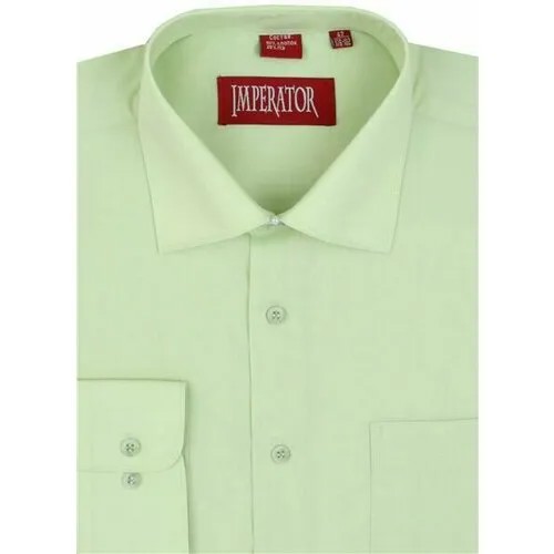 Рубашка Imperator, размер 48RU/M/182-188/40 ворот, зеленый