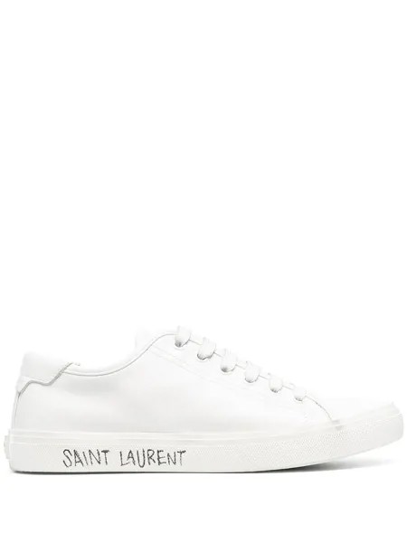 Saint Laurent кеды на шнуровке с логотипом