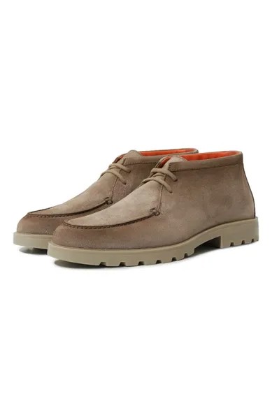 Замшевые дезерты Santoni