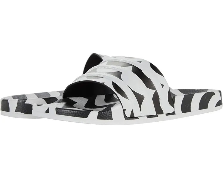 Сандалии Adidas Adilette Slide, цвет Black/White/Team Real Magenta