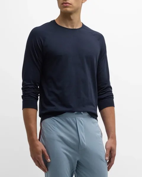 Мужская хлопковая футболка с длинным рукавом Paul Smith, цвет Navy