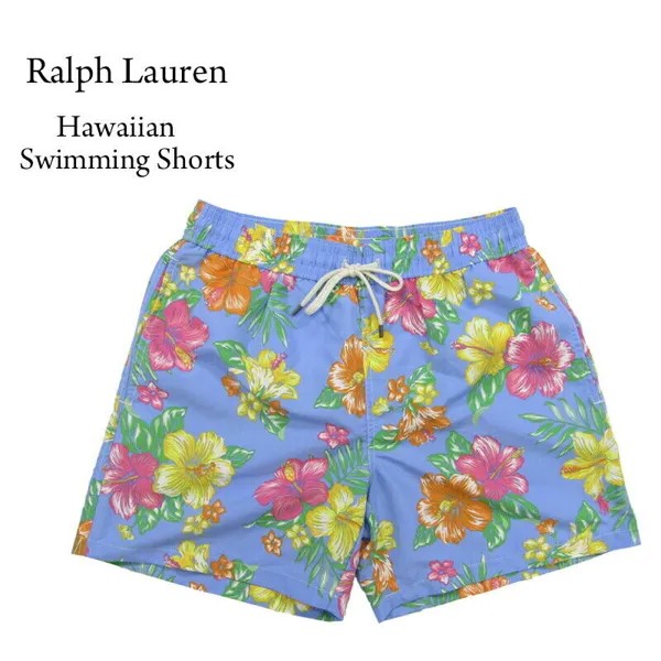 Мужские шорты для плавания Polo Ralph Lauren с цветочным принтом Aloha - тропический принт