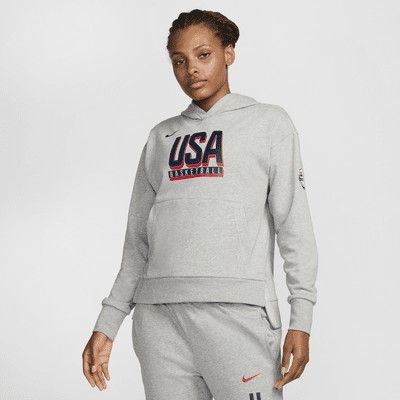 Худи Nike USA Practice, цвет Dark Grey Heather/Obsidian