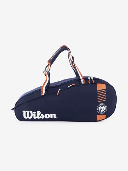 Сумка для 6 ракеток Wilson TOUR 2 COMP BKGY SMALL, Синий