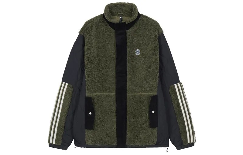 Бархатная куртка мужская зеленая Adidas Neo, зеленый