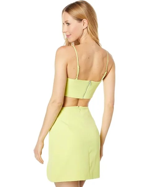 Топ Bardot Athena Crop Top, цвет Lime