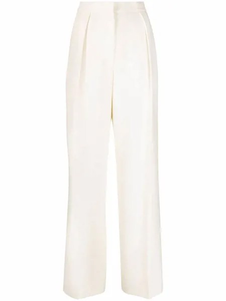 12 STOREEZ pressed-crease high-waisted trousers